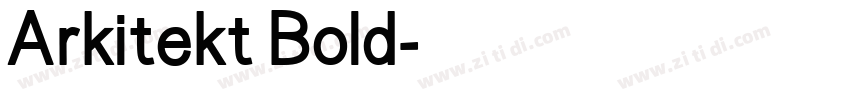 Arkitekt Bold字体转换